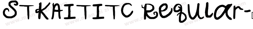 STKAITITC Reqular字体转换